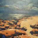 SOLD Speedscape: Beach Rocks at Night
